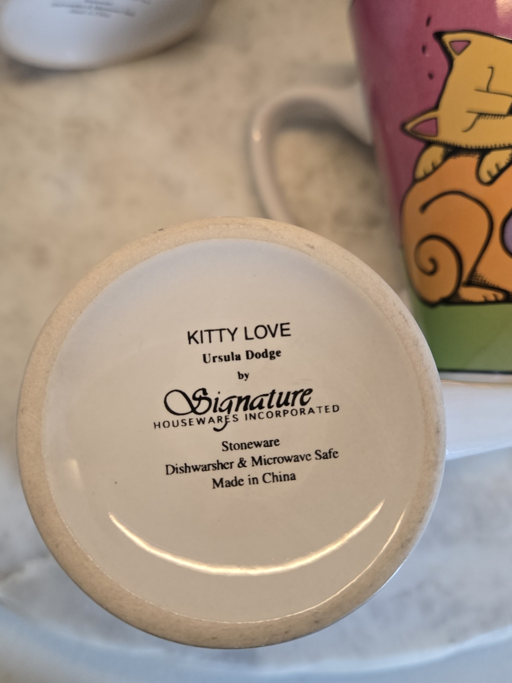 4 COLORFUL FUN CAT MUGS - Picture 14 of 14